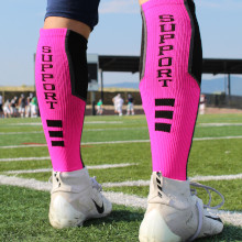 Pink Breast Cancer Awareness Football Socks