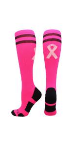 Madsportsstuff Breast Cancer Awareness Football Socks