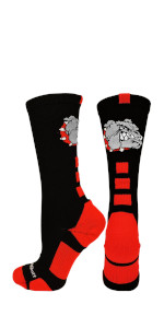 Madsportsstuff Bulldogs Football Socks for Men and Boys