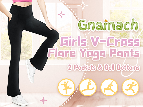 girls flared pants