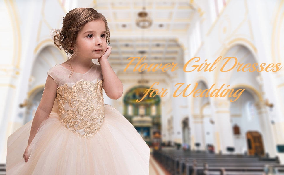 Lace Flower Girl Dresses for Wedding