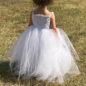 plwedding flower girl dress