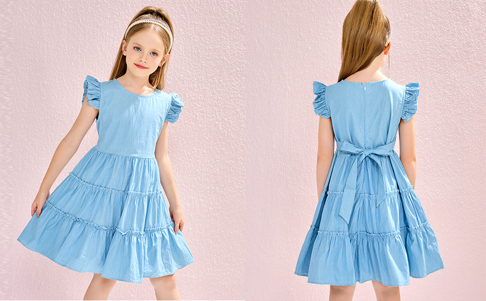 light blue dresses for girls