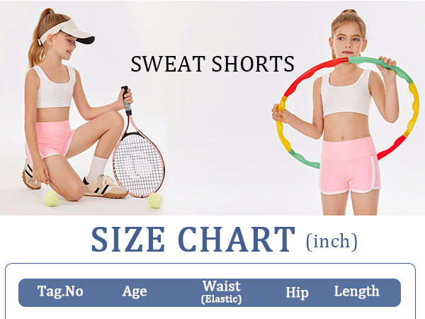 Girls'' Casual Fashion Sweat Shorts High Waist Shorts