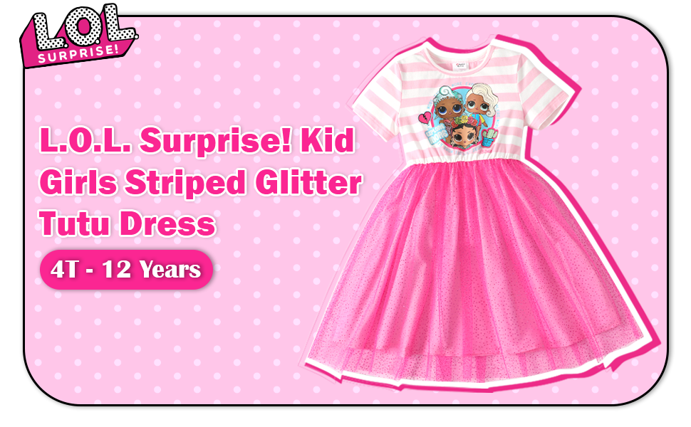 Kids Girl Striped Tutu Dress