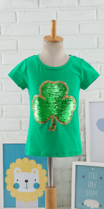 St. Patrick''s Day Shamrock Flip Shirt