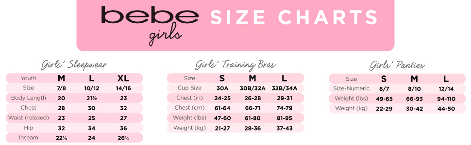 size charts