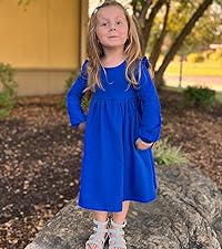 girls long sleeve dress size 4 5 6