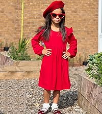 girls long sleeve dress size 4 5 6