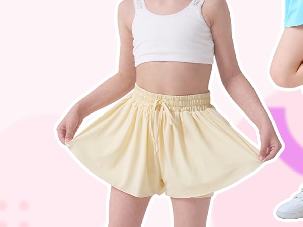 Flowy Shorts Girls Butterfly Shorts