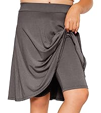 Girls A-Line Skirt with Built-in Shorts