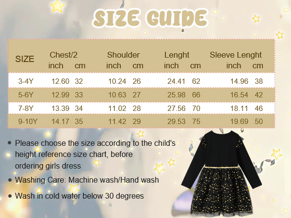 Girls Sparkle Dresses Long Sleeve Toddler Girls Party Tulle Cotton Dress for Little Girls