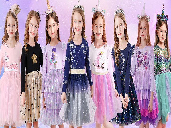 girls longsleeve party dress