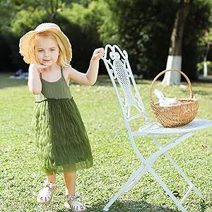 green tank muslin dress