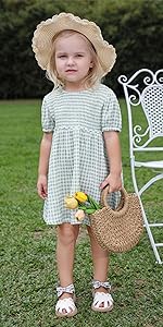 Gingham Toddler Girls Dress