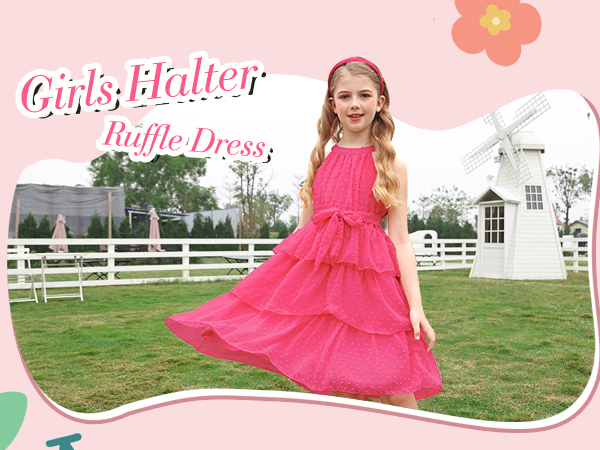 Girls halter dress