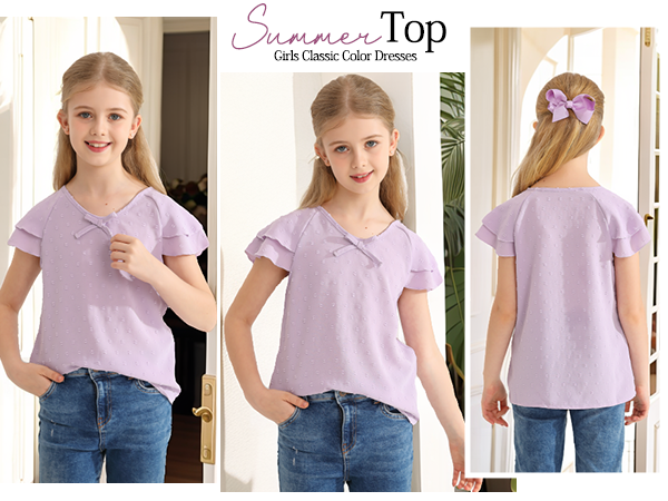 girls purple shirt