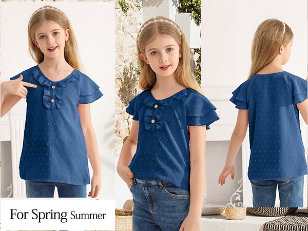 girls navy shirts