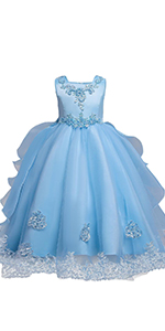 Princess Tulle Lace Flower Pageant Dress