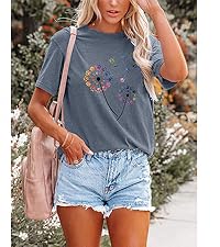 Dusty Blue Dandelion Tshirts