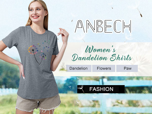 Womens Dandelion Graphic T Shirt