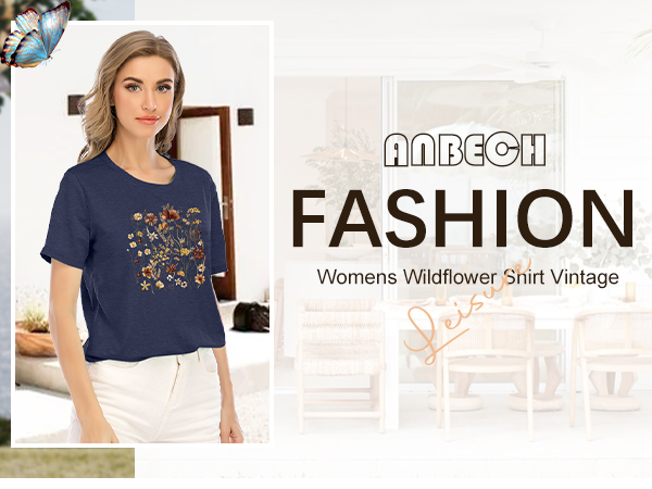 Anbech Womens Wildflowers Shirt