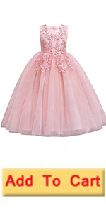 Flower Girls Dresses Bridesmaid Wedding Pageant Party Princess 