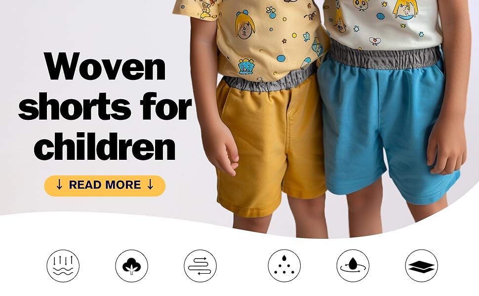 HILEELANG Woven shorts for children