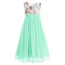 Snowfall Camo Flower Girl Pageant Dress Mint