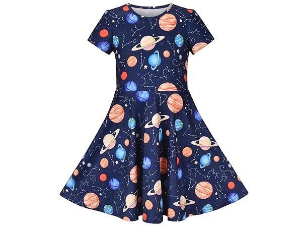 girls space dress