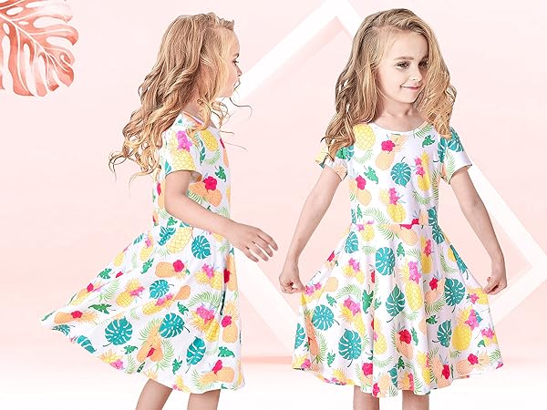 girls pineapple dress