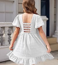 girls backless dress