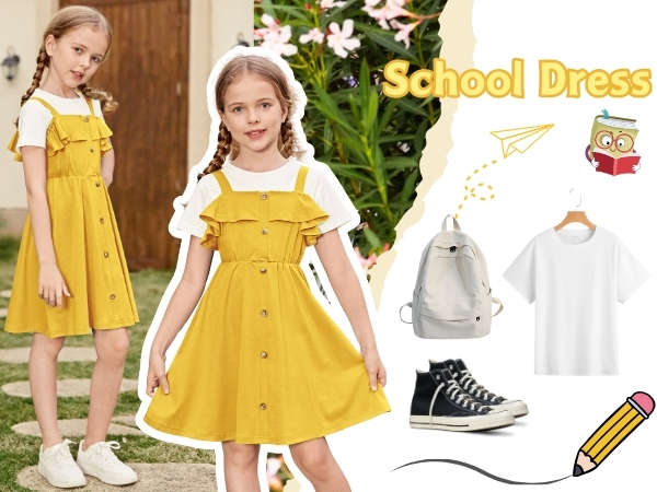 girls yellow dress