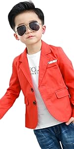 Boys Fashion Blazers Casual Jackets