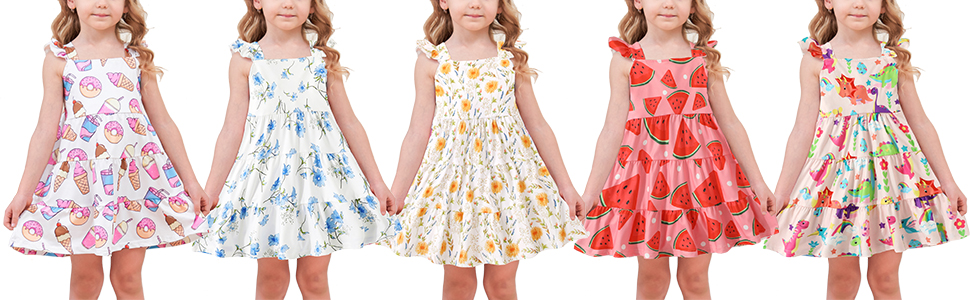 NUBEEHOHO girls summer dress