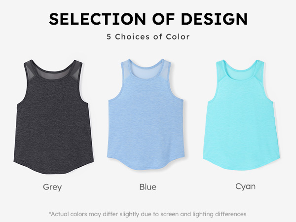 girls athletic tank tops