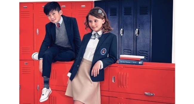 global schoolwear tommy hilfiger school uniforms button down pants shirts dress shoes shorts co-ed