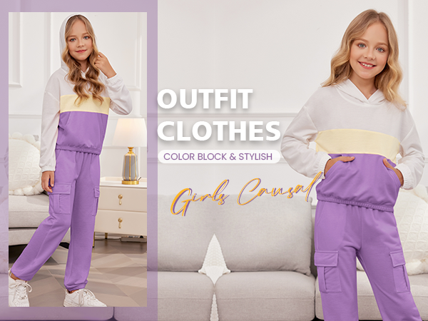 Arshiner Girls 2 Piece Pant Sets 