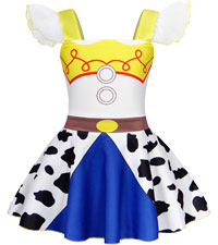 jessie costume cowgirl outfits for girls play princess dress up cosplay halloween party dresses