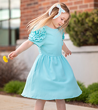 Girls short sleeve dress