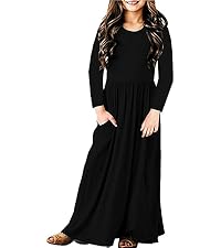 Girls Maxi Dress Long Sleeve