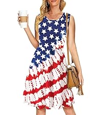 Womens American Flag Dress