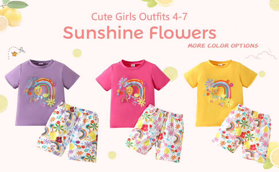 summer outfits 5t 6 7t 4 3t girl clothes 