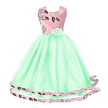 Pink Camo evening formal dress for girls