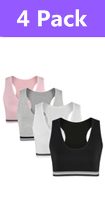 racerback sports bras for girls