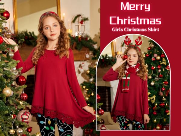 christmas shirts for girls