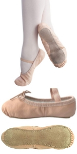 Leather Ballet Shoes for Girls and Toddlers