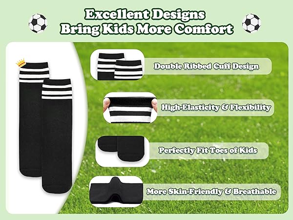 kids soccer socks toddler soccer socks kids socks youth boys girls knee high football socks