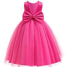 Elegant Barbie Pink Party Dress for Toddler Girls