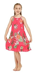 Hawaii Hangover Girl''s Round Neck Dress